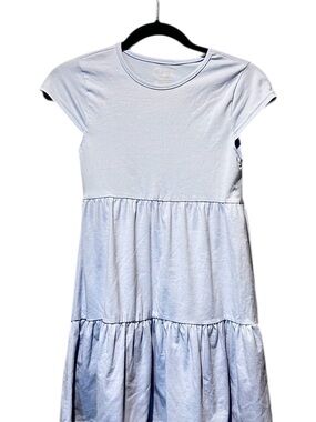 Jessica Simpson Girls Dress Size L (10) Light Blue Tiered Casual Dress